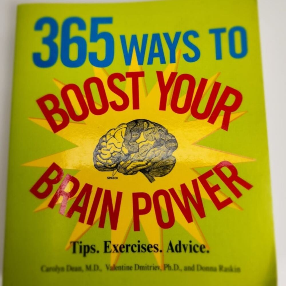 365 Ways to Boost Your Brain Power by Carolyn Dean Health Advice Paperback Book